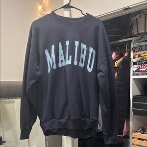 Brandy Melville Malibu Navy Blue Sweater